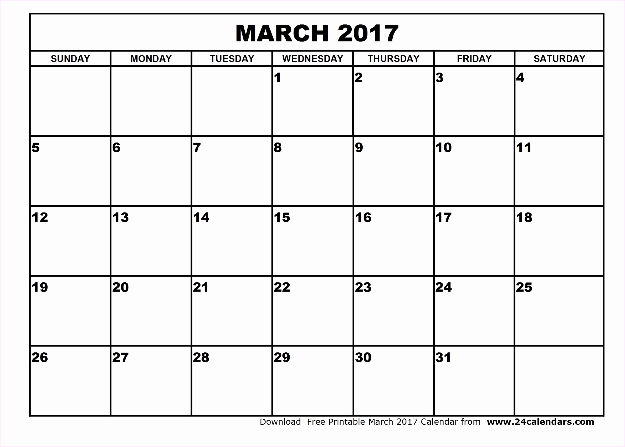 march 2017 calendar template 1180