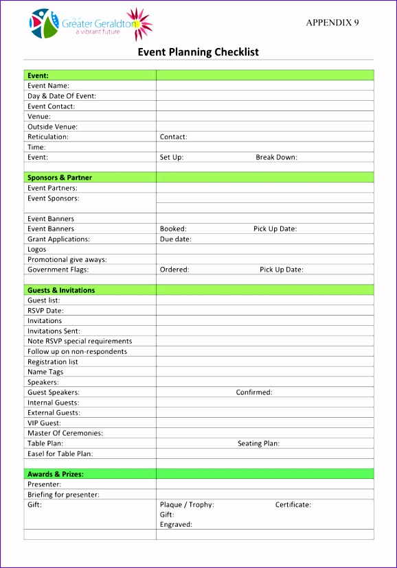 event planning checklist form 578828