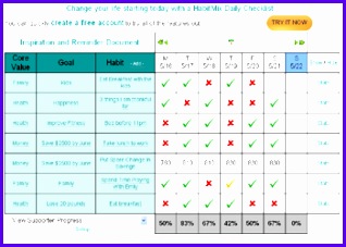 Checklist Template Website Information HabitMix 138u5 HabitMix Web Daily Checklist 318227