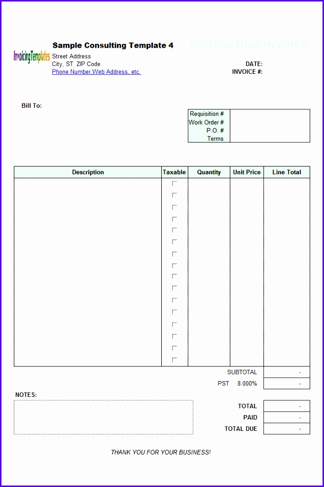 Consulting Invoice Template Invoice Template Consulting 657989