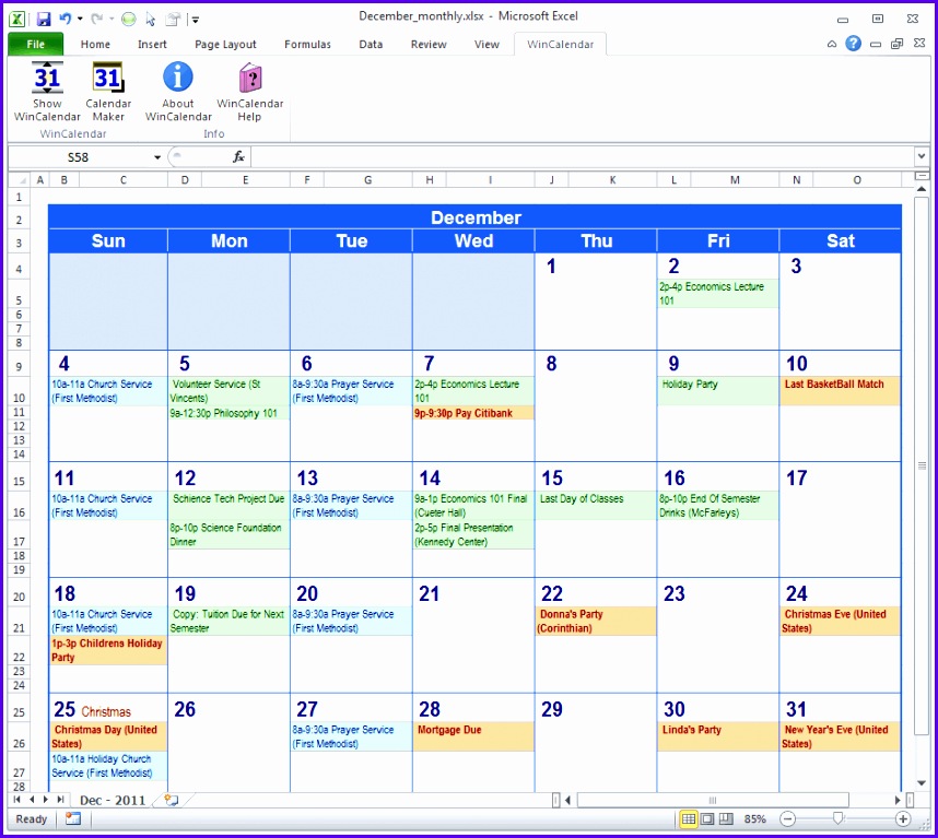 Excel Calendar Templates SampleTemplatess SampleTemplatess