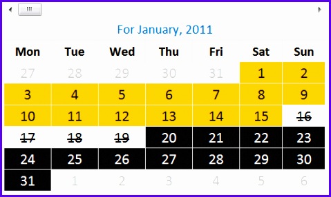 Shift Calendar Template – FREE Download 479286