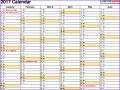 10 Excel Calendar Templates