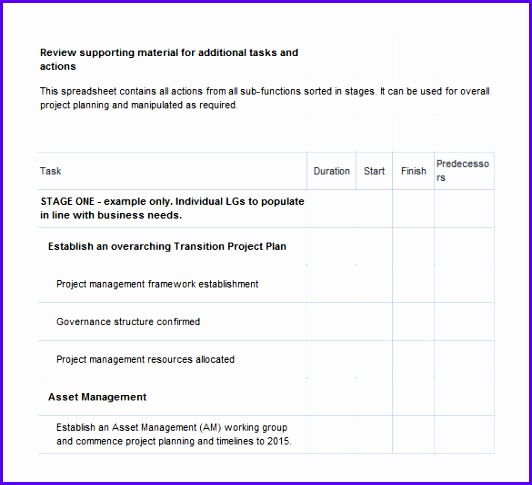 Transition Plan Template Free Word Excel Pdf Documents 532485