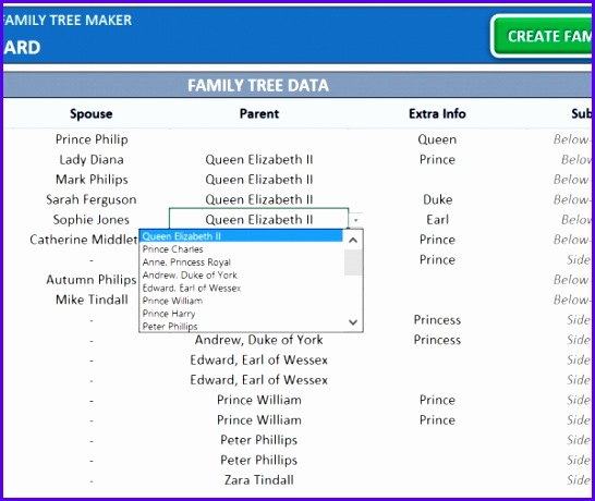 Medium size of Glancing Printable Excel Template Also s Automatic For Premium Family Tree Maker 546460