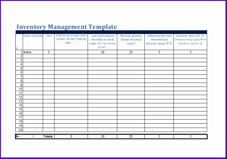 inventory management template 738517