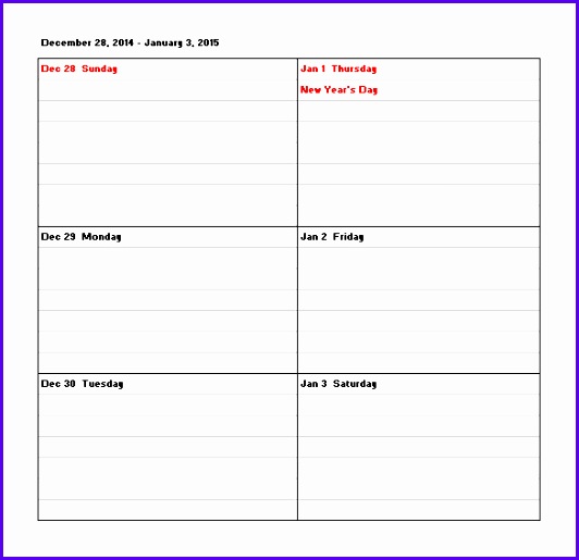 Excel Calendar Schedule Template – 15 Free Word Excel Pdf