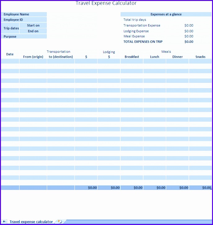expense report template 687725