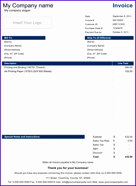 Download a free Basic Invoice template for Microsoft Excel which can save you 546747