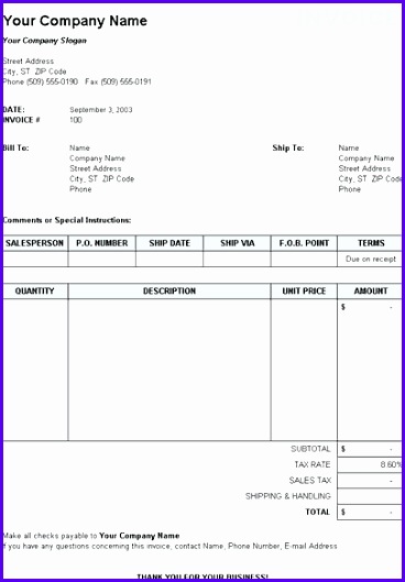free invoice excel template 368529