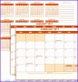 9 Monthly Excel Calendar Template