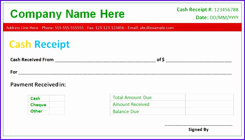 excel receipt template Exolabogados 652b9 excel receipt template 820469