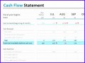 12 Statement Excel Template