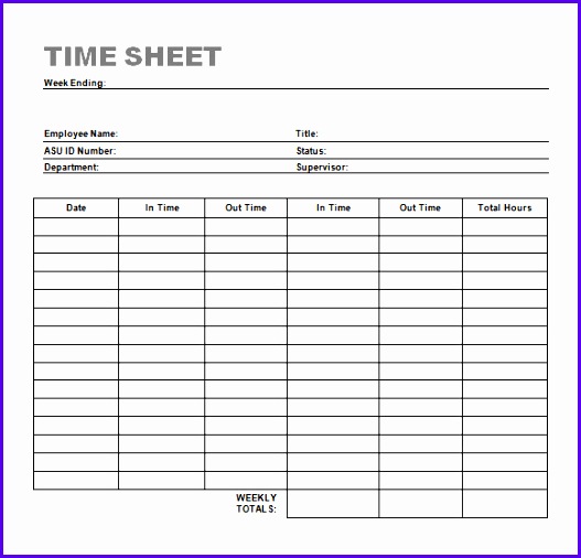 14 Time Sheets Template Excel Excel Templates Excel Templates