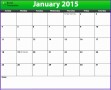 5  Excel Blank Calendar Template