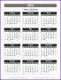 6  Excel Yearly Calendar Template 2014