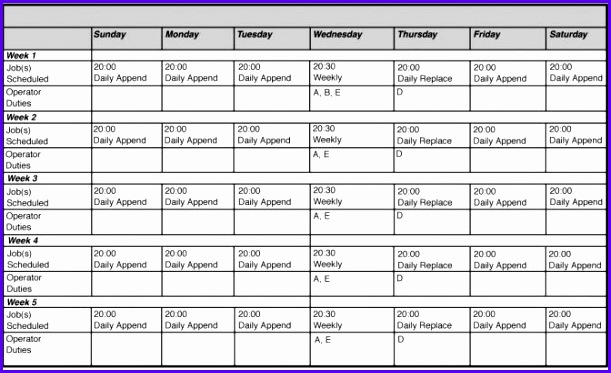 Monthly Employee Work Schedule Template Excel Laobingkaisuo Weekl Weekly Work Schedule Template Template Medium