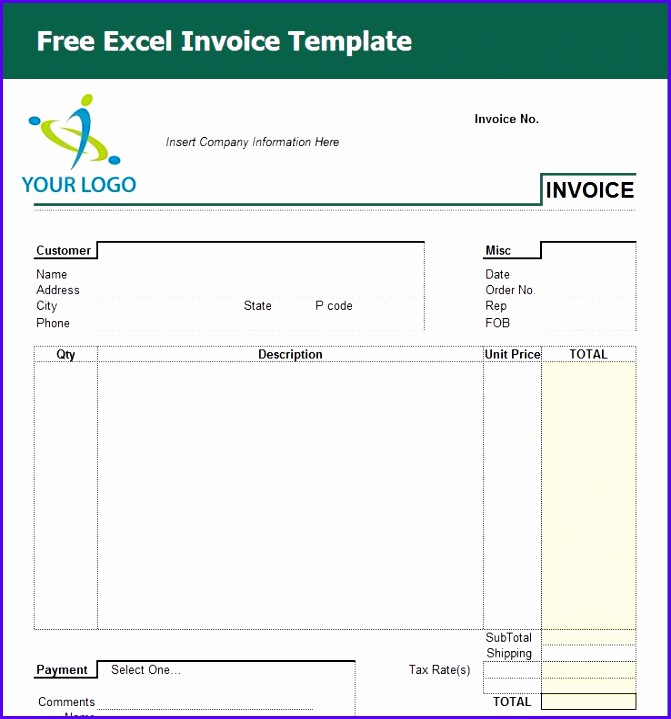 invoice template excel 2010 671719
