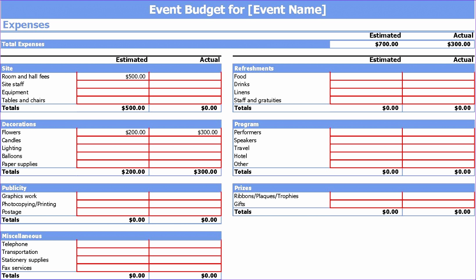 event bud template excel 2010 1276