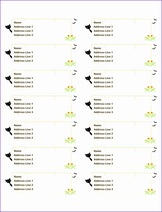 Halloween address labels 14 per page TM 539706