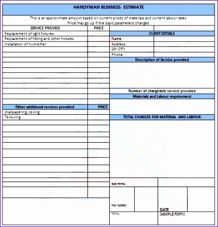 14 practiced handyman invoice templates 437455