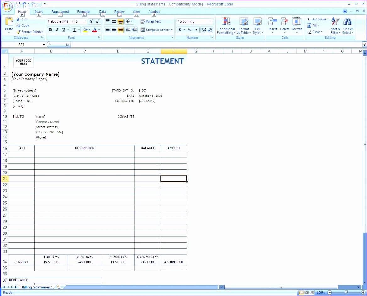 billing invoice template excel 2034 1168942