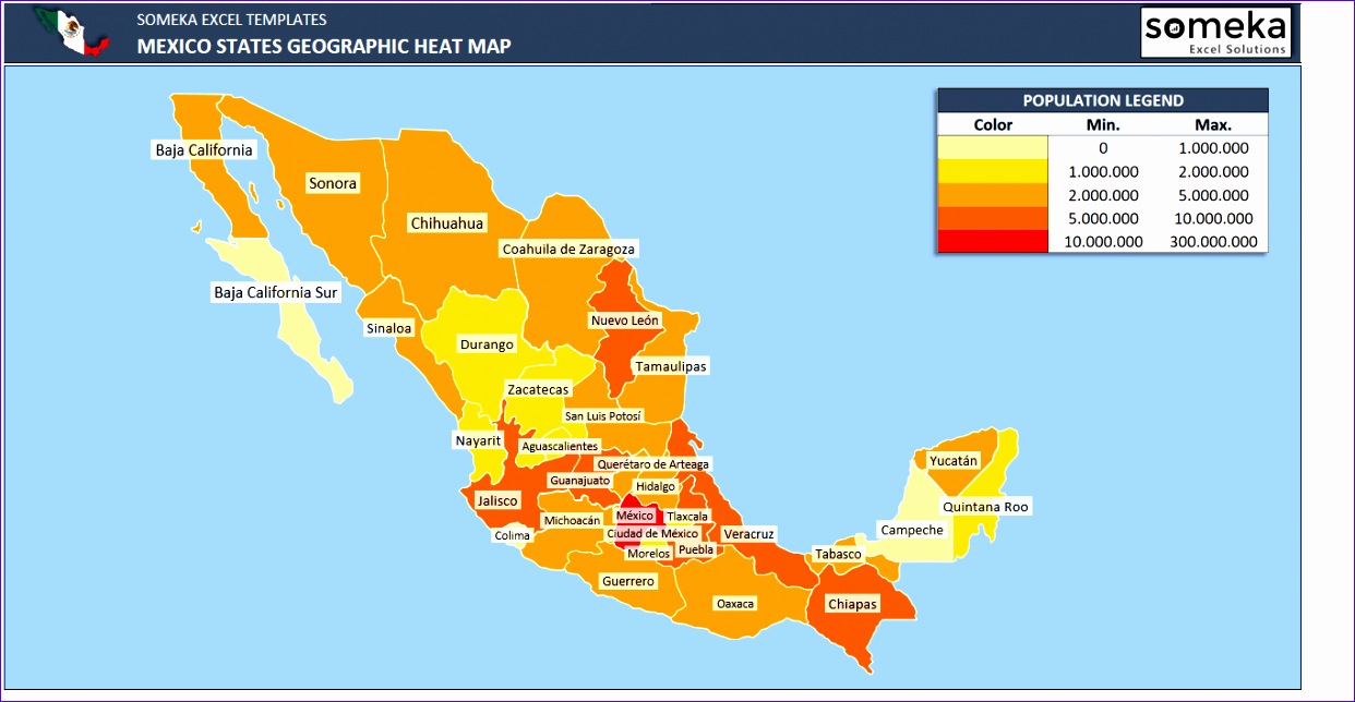 mexico heat map generator 1242644