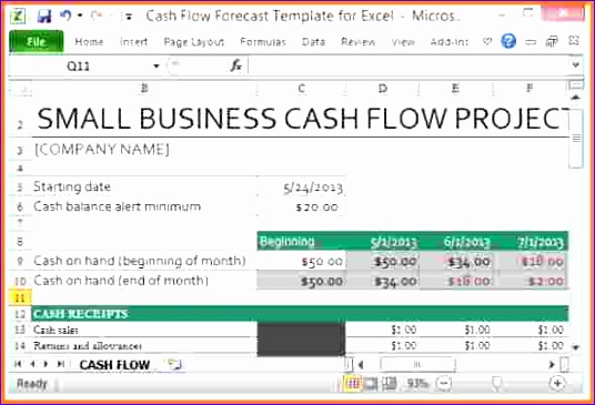 8 cash flow spreadsheet template 536365