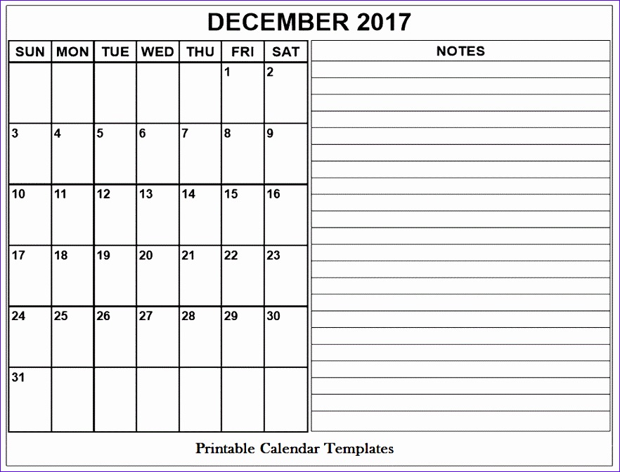 december 2017 printable calendar template 882671