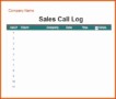 9 Excel Call Log Template