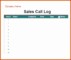 9 Excel Call Log Template