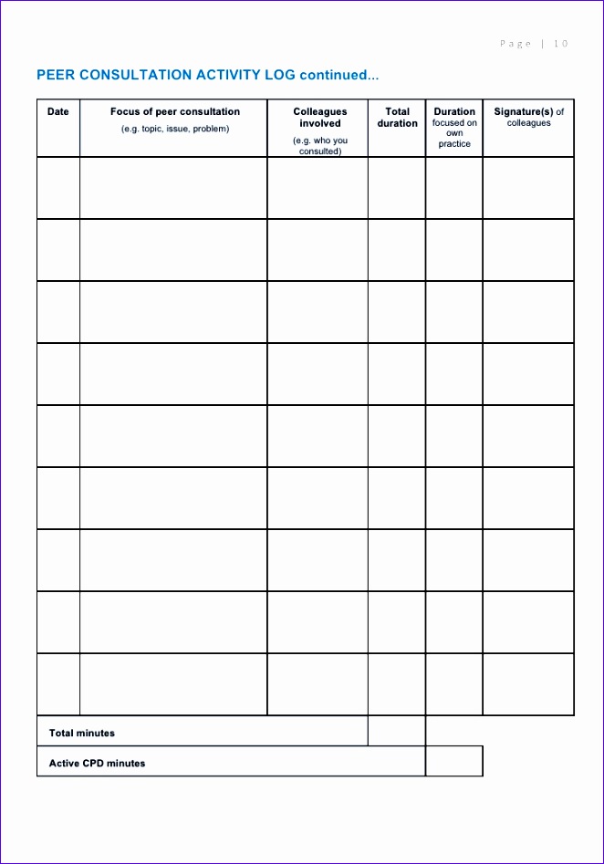 spa cpd journal template 2011 662947