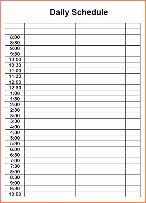 7 free printable daily schedule 553769