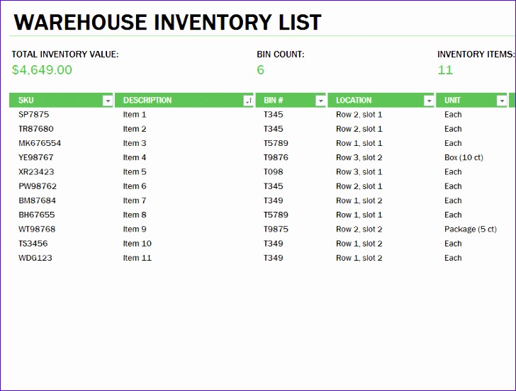 Download Warehouse Inventory Excel Spreadsheet Sample 441o1 warehouse inventory excel spreadsheet sample 1237 728552