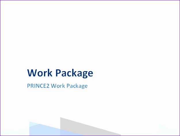 prince2 work package template 626474