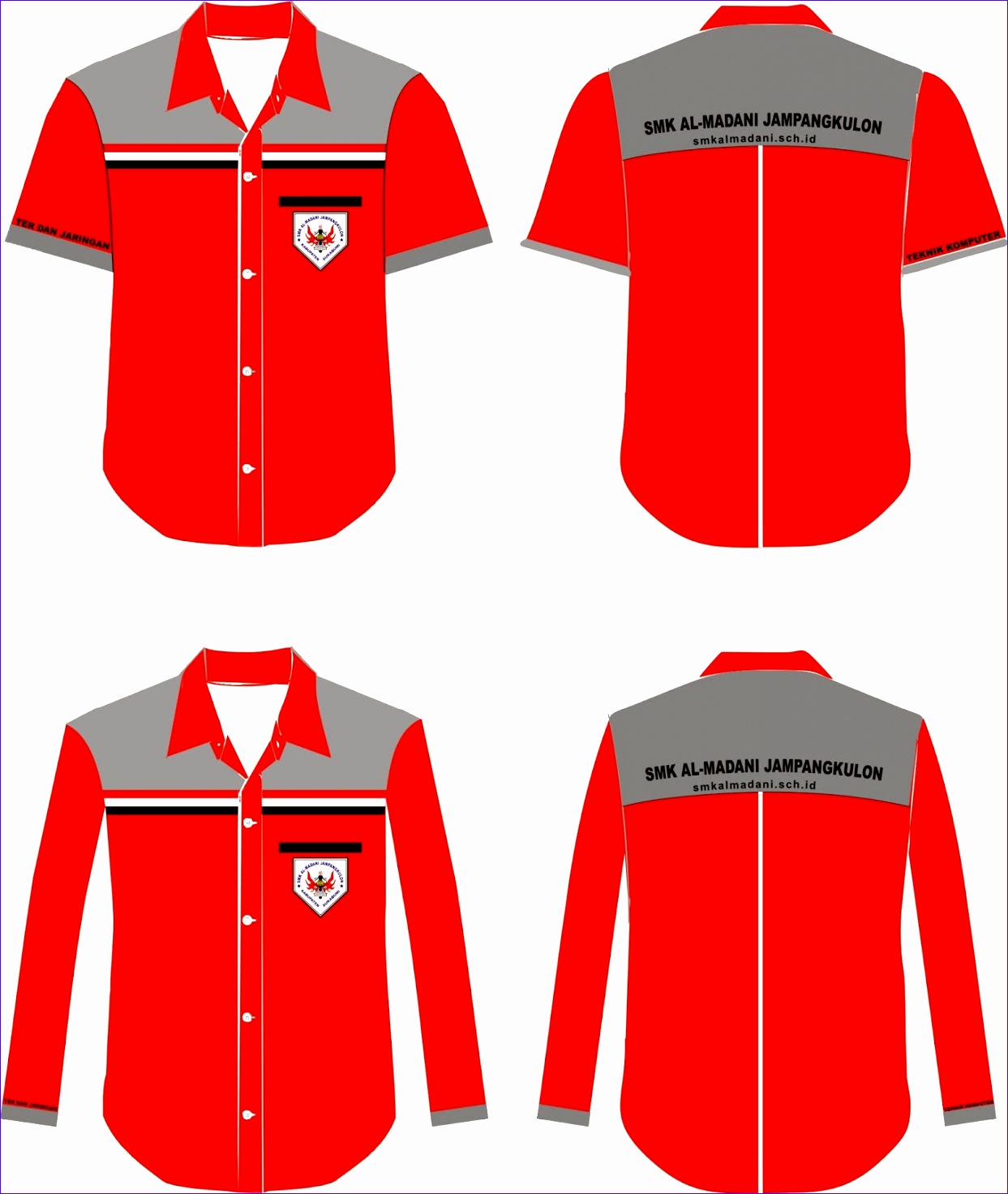 contoh desain baju dinas 12431472