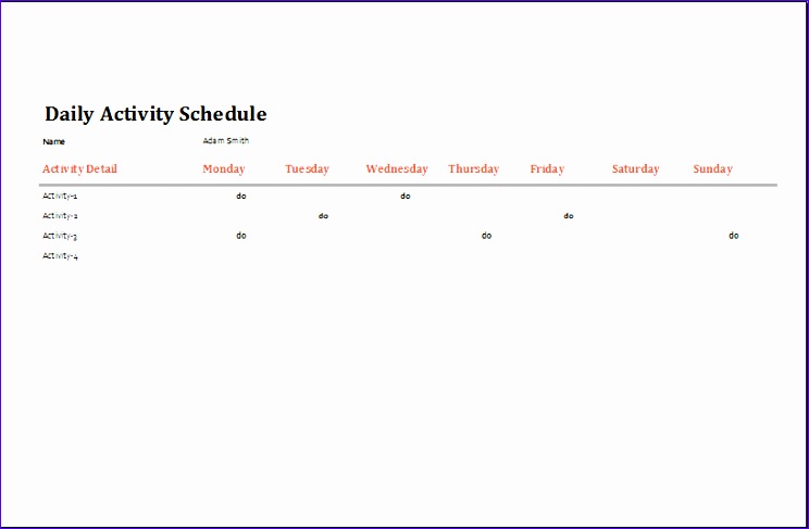 daily activity planner 744487