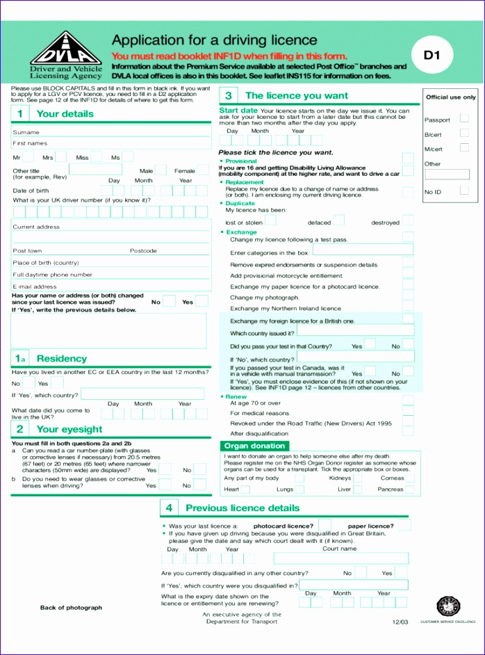 driving licence application form 698942