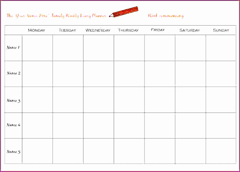 5 weekly planner online bookletemplate 175j8 5 weekly planner online 771552