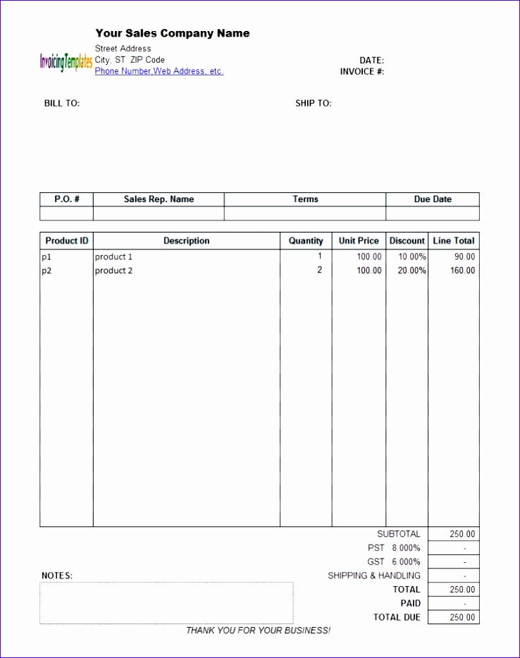manual invoice template 738934