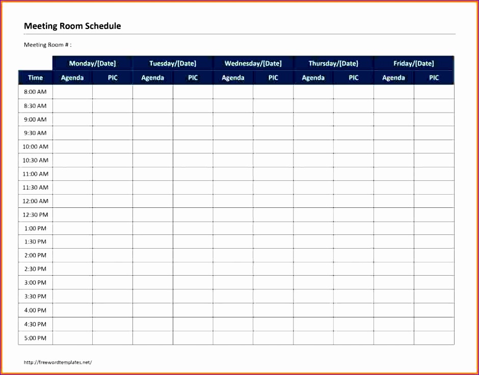 meeting schedule template 940736