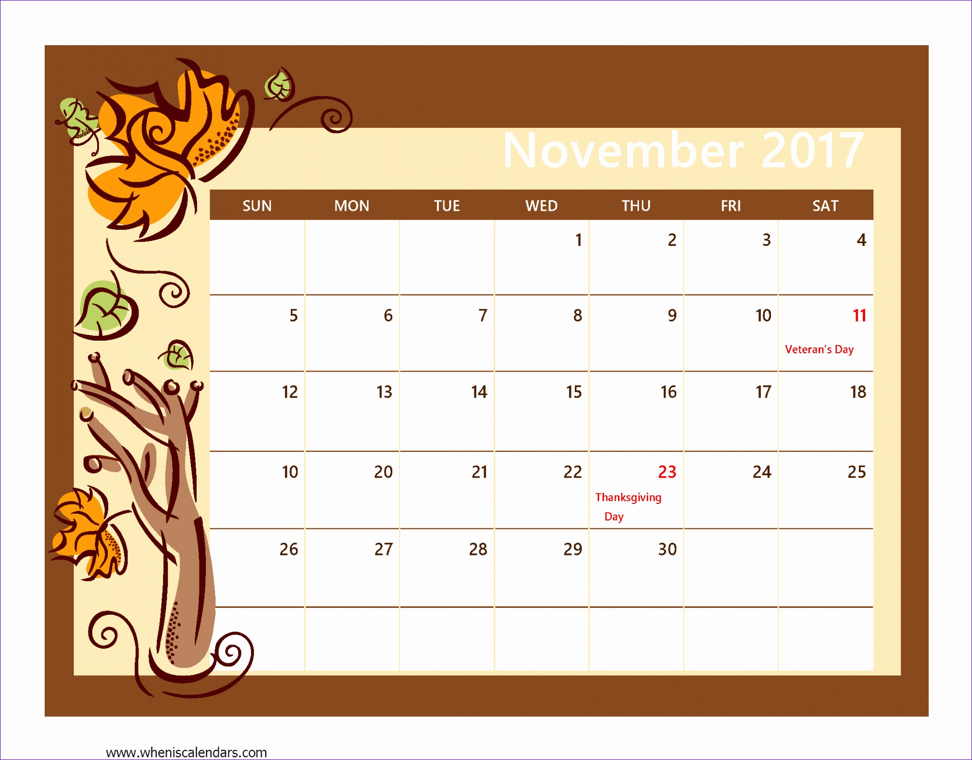 november 2017 calendar template 1249 20021564