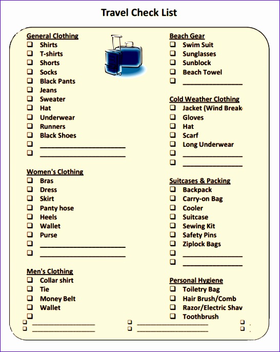 checklist template 546686