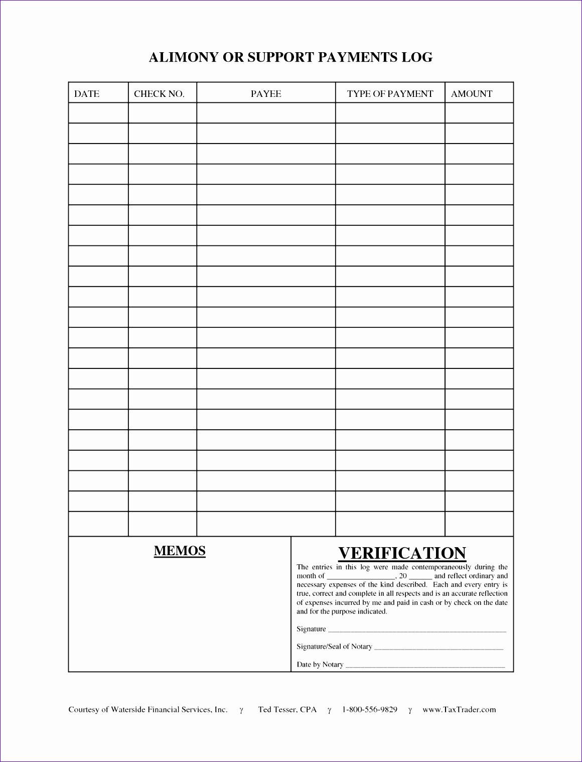 post customer payment record template