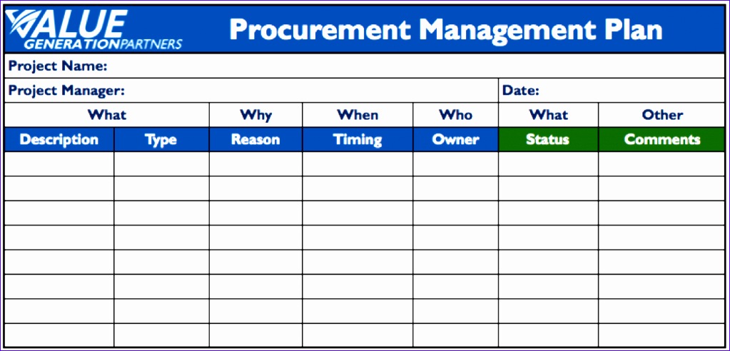 procurement schedule template excel 2 1396