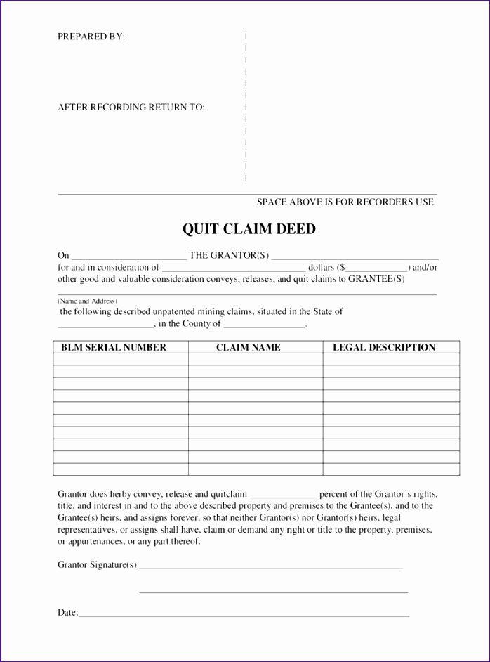 free printable quit claim deed form 698942
