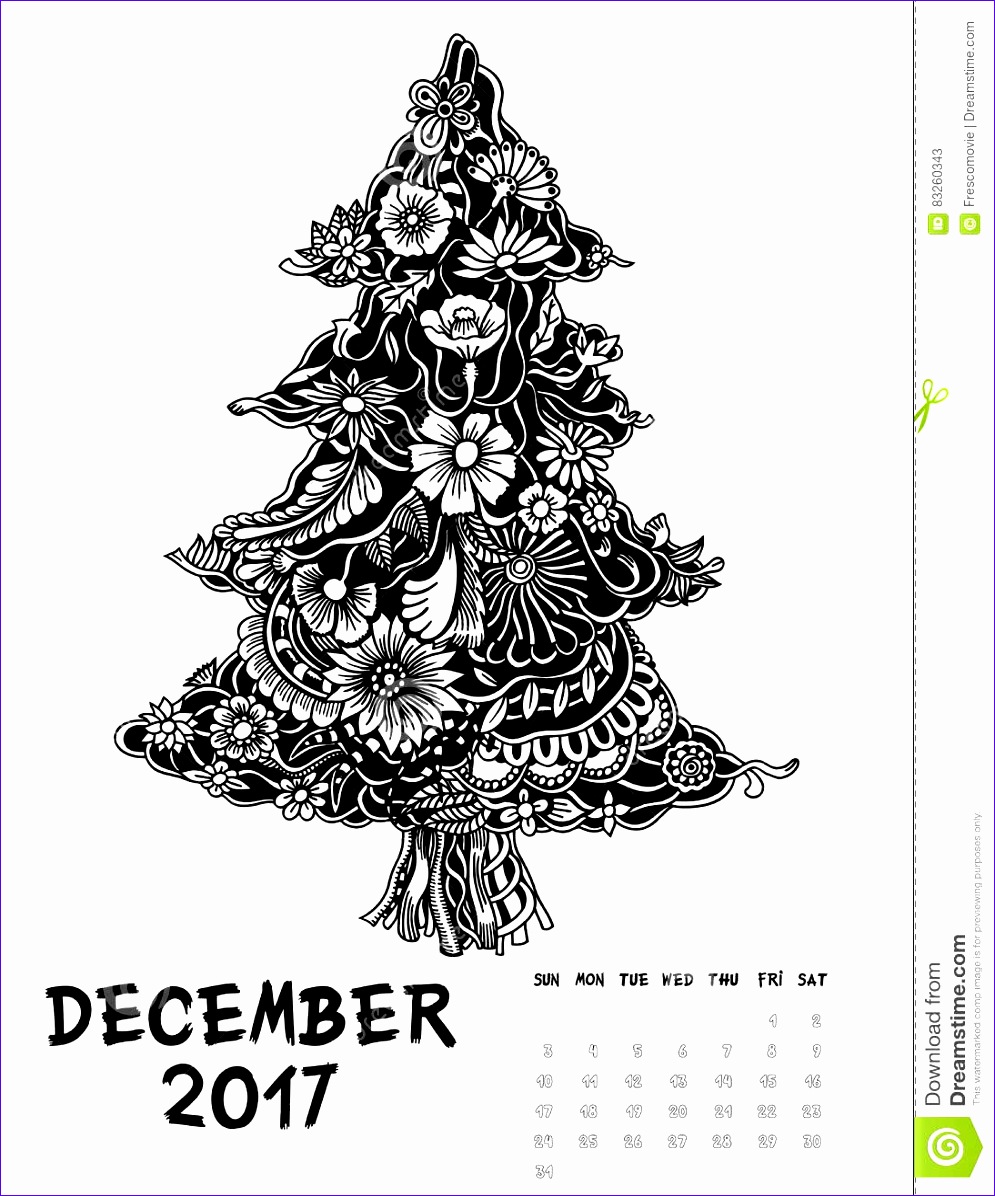 december calendar 2017 christmas tree 9951196