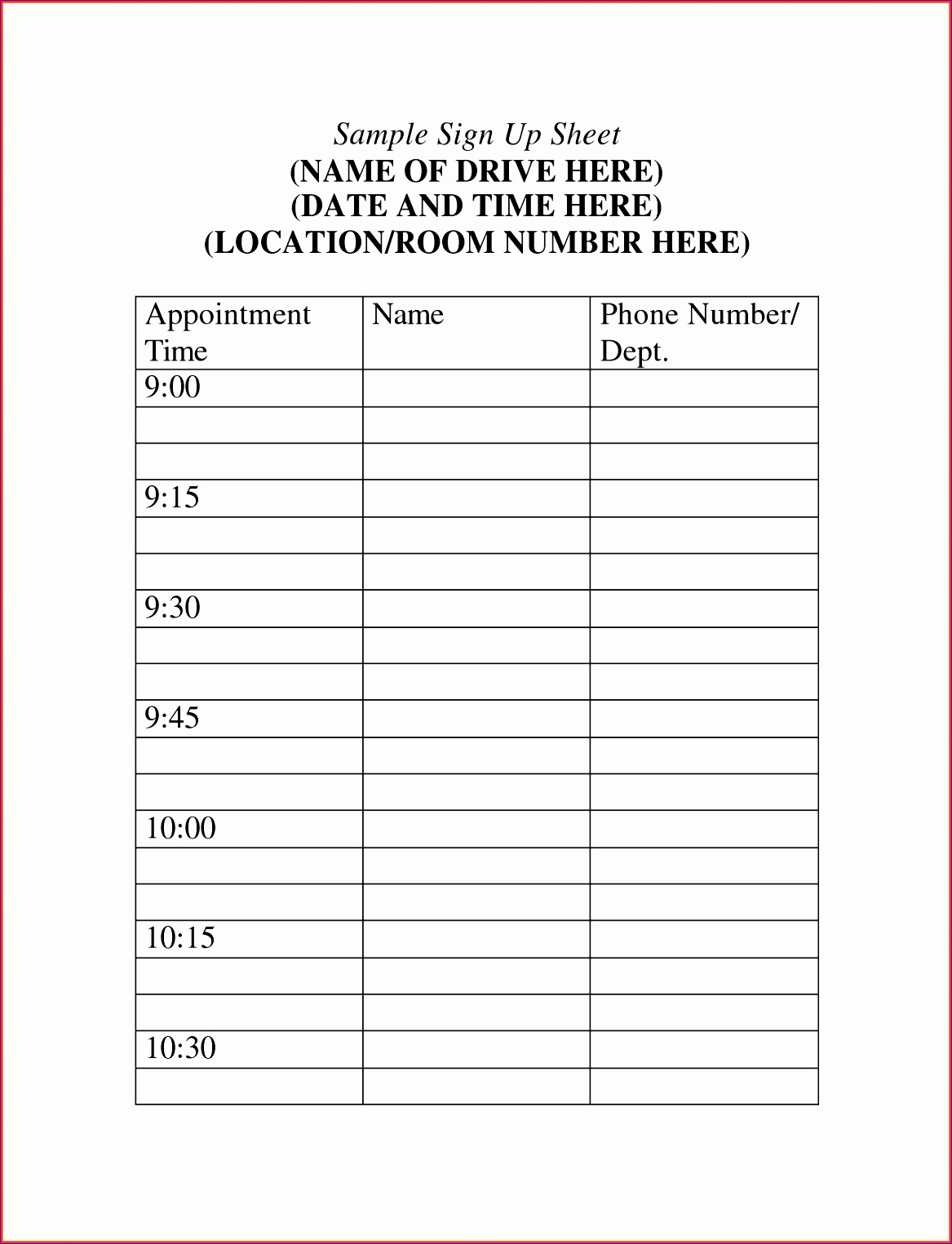 event sign in sheet template 11671525