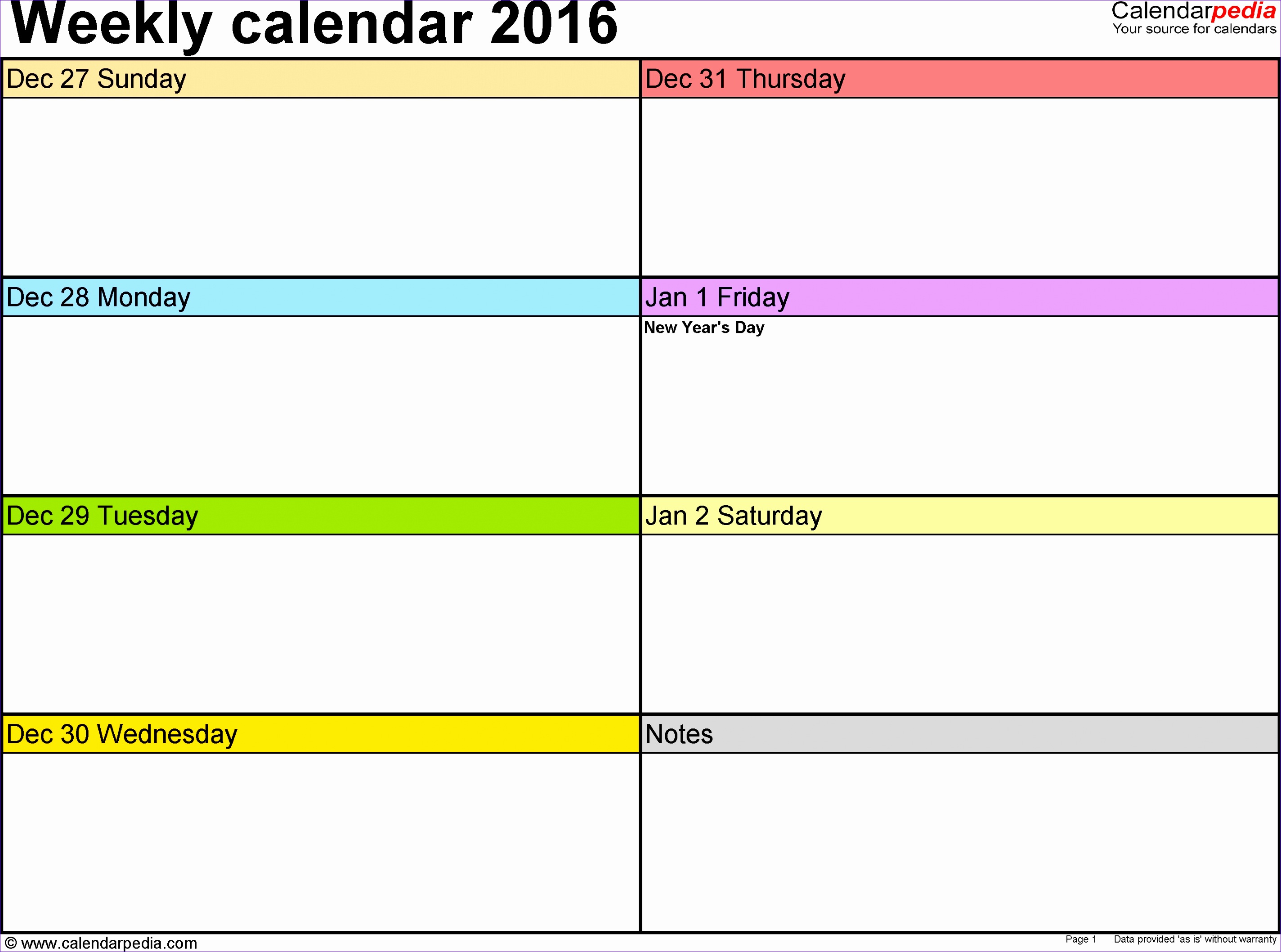 weekly calendar 2016 for word 12 free printable templates 25 28482116