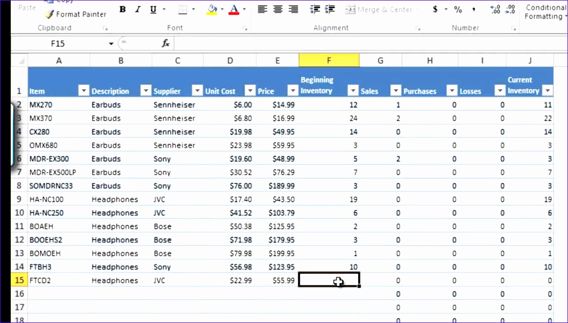 how to manage inventory with excel 3 1164662